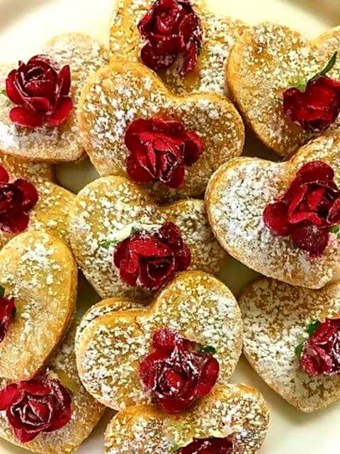 Sugar Free Cookies / Valentine's Day Cookies Recipe by The Diabetic Pastry Chef